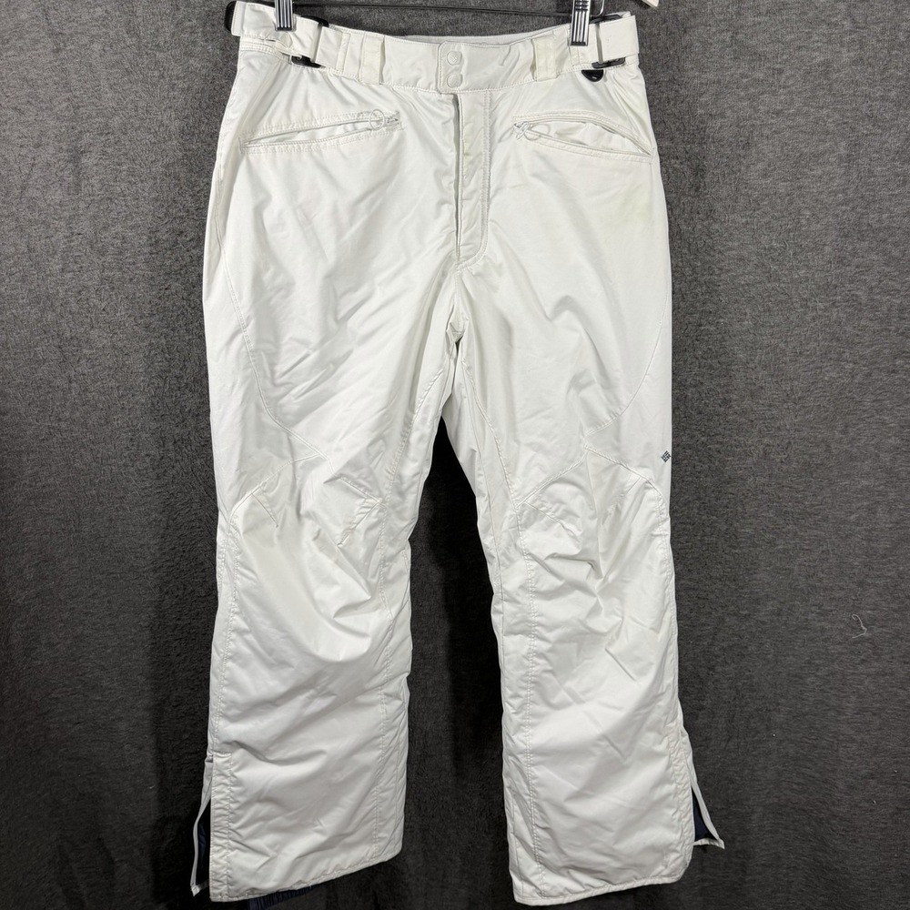 Columbia Vertex Snowboarding Ski Pants Women Size M White Waterproof Omni Shield